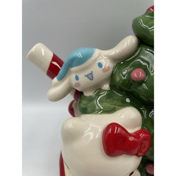 Blue Sky Clayworks Hello Kitty & Friends Christmas Tree Holiday Teapot New w Tag - Picture 2 of 12